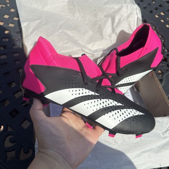 Adidas Predator Accuracy.3 FG Kid's Soccer Cleats Shoes Black GW4609 - Picture 2 of 15